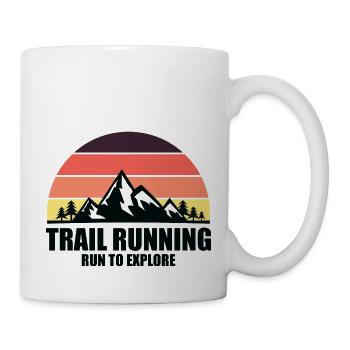 Trail Run Ultra Running Mountain Trekking Running - Mug - white - Right