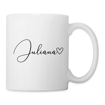 Juliana Name Vorname Mädchen - Tasse - Weiß - Rechts
