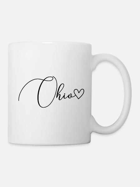Ohio Schrift - Tasse - Weiß