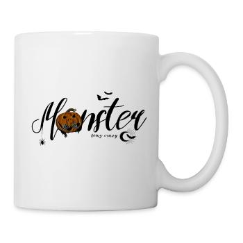 Spooky Monster Lettering with Ghost & Pumpkin - Mug - white - Right