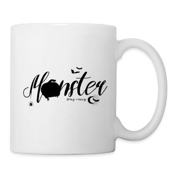 Spooky Monster Lettering with Ghost & Pumpkin - Mug - white - Right