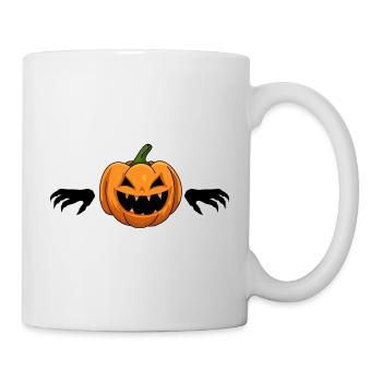 Citrouille Halloween - Mug blanc - blanc - Droite