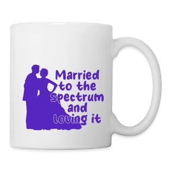 Neurodiverse Marriage Married To The Spectrum - Mug - white - Right