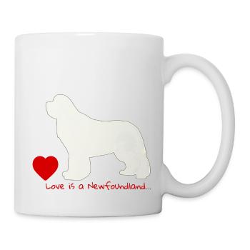 Love is a Newfoundland 013 - Tasse - Weiß - Rechts