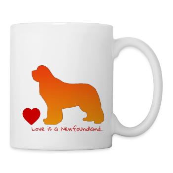 Love is a Newfoundland 018 - Mug - white - Right