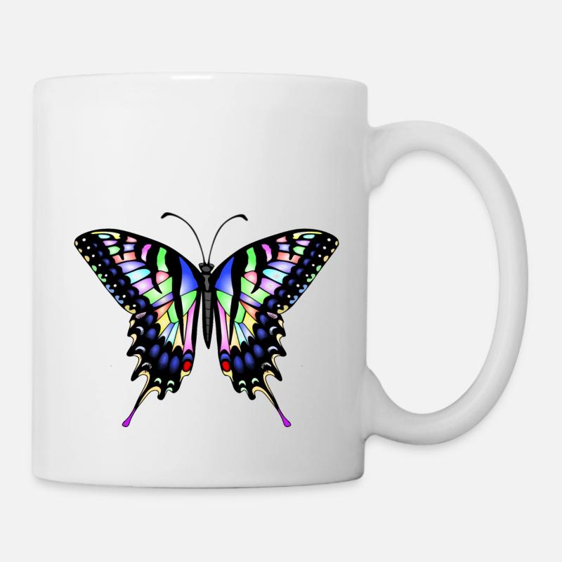 Dovetail Butterfly - Mug - white