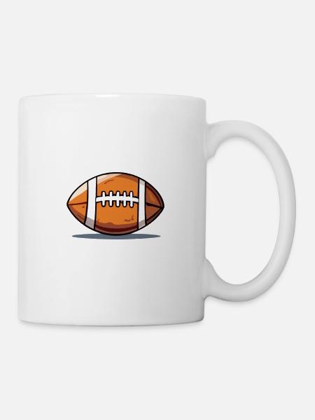 American Football Pigskin USA Sport - Tasse - Weiß
