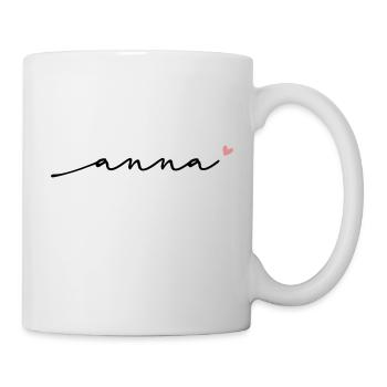 Anna Cursive Name - Mug - white - Right