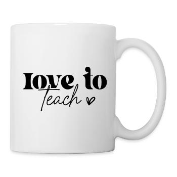 love to teach - Mug - white - Right