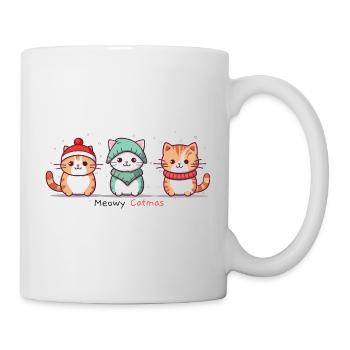 Meowy Catmas Drôles De Chats Noël - Mug blanc - blanc - Droite