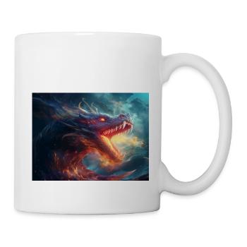 Un monstre marin - Mug blanc - blanc - Droite