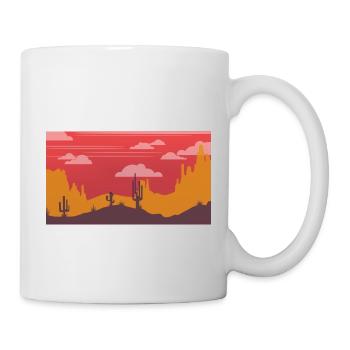 Wander around the desert. - Mug - white - Right