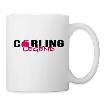 curling eisstockschießen curler curling-legende - Tasse - Weiß - Rechts