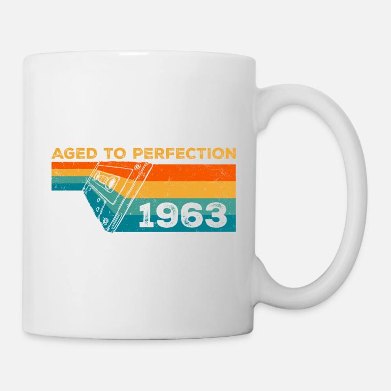 vintage 1963 - Cadeau D’anniversaire 1963 Retro - Mug blanc - blanc