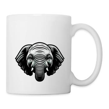 Bébé éléphant - Mug blanc - blanc - Droite