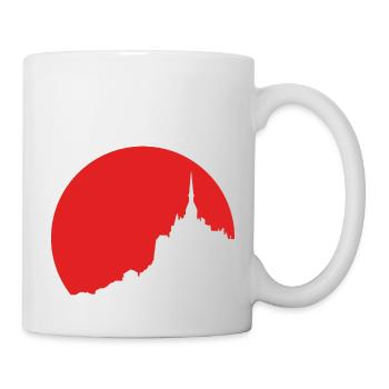 Mont Saint Michel sunset - Mug - white - Right