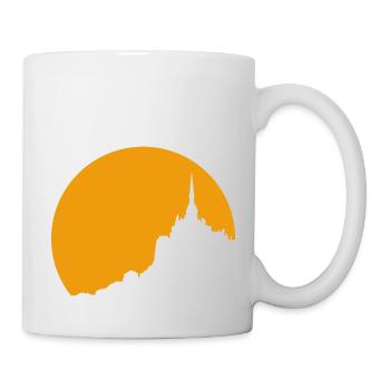 Mont Saint Michel sunset - Mug - white - Right