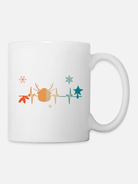 Heartbeat Christmas - Mug - white