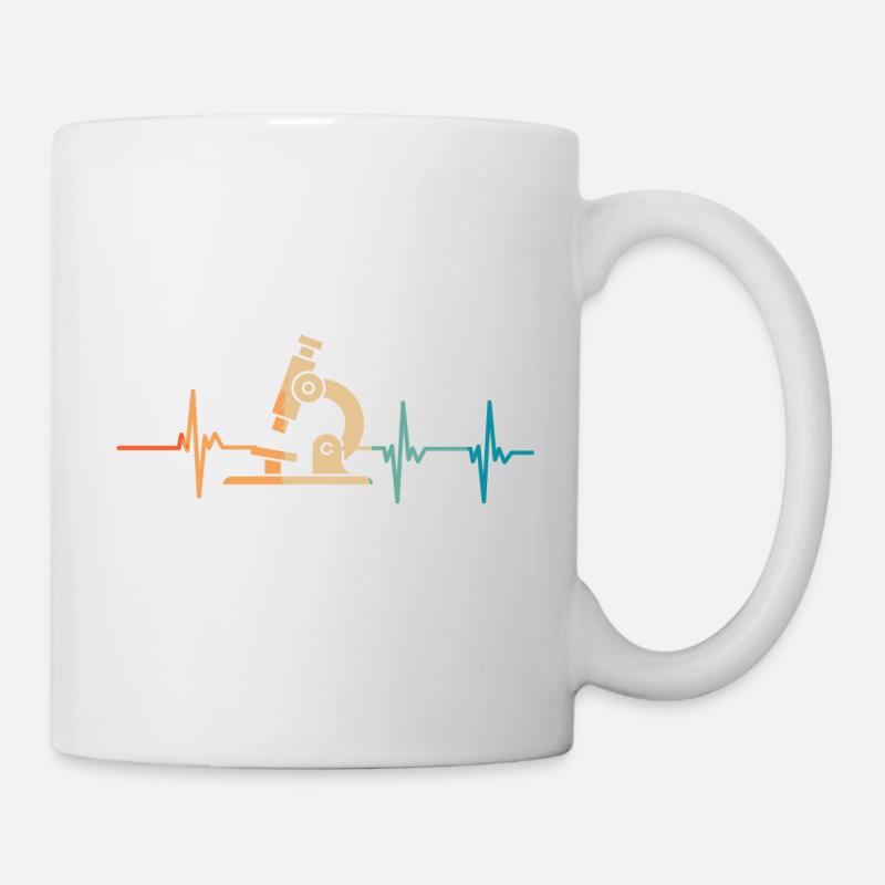 Herzschlag des Mikroskops - Tasse - Weiß