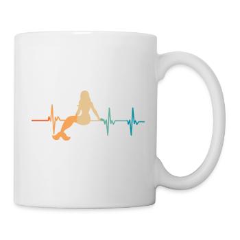 Battement de cœur sirène - Mug blanc - blanc - Droite