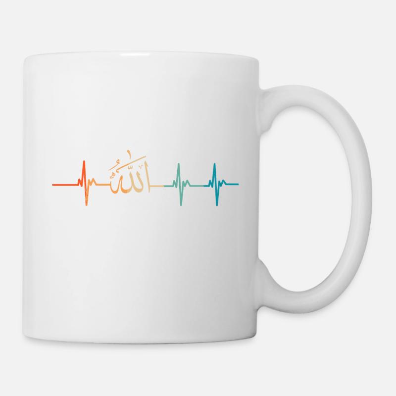 Battement de cœur allah - Mug blanc - blanc