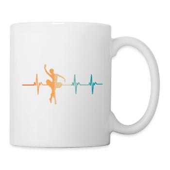 Ballet heartbeat - Mug - white - Right