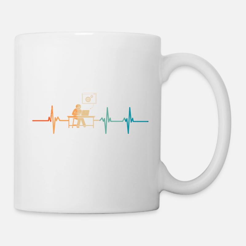 Heartbeat-Programmierer - Tasse - Weiß