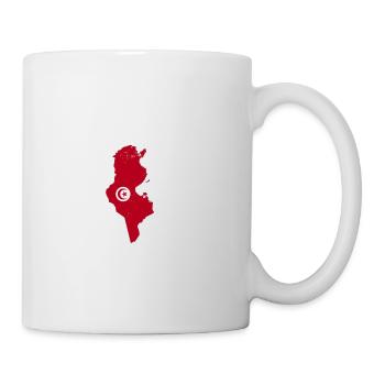 Herzschlag Tunesien - Tasse - Weiß - Rechts