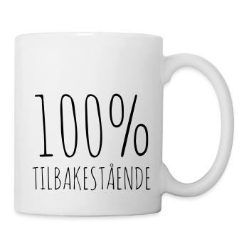 100% backward - Mug - white - Right