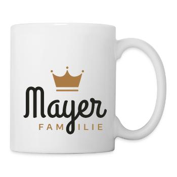 Mayer-Familie - Tasse - Weiß - Rechts