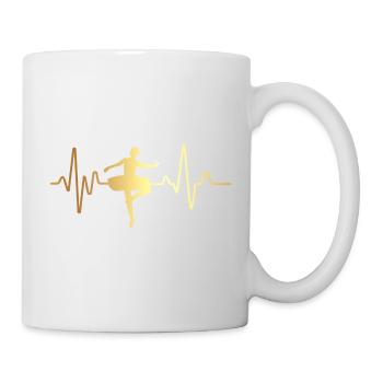 Herzschlag-Ballett - Tasse - Weiß - Rechts