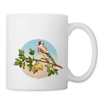 Oiseau coloré - Mug blanc - blanc - Droite