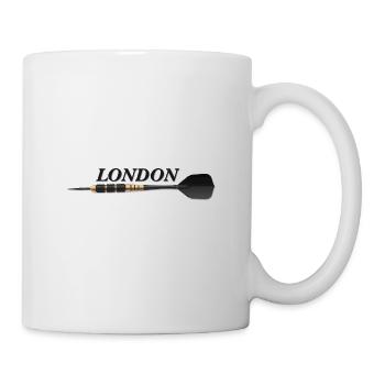London England Dartspfeil Darts Sport - Tasse - Weiß - Rechts