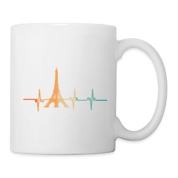 Herzschlag des Eiffelturms - Tasse - Weiß - Rechts