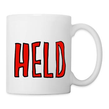 Held - Tasse - Weiß - Rechts