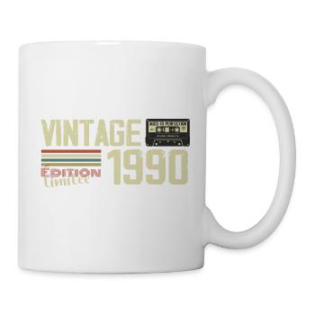 1990 Vintage Rétro Cadeau D'anniversaire 1990 - Mug blanc - blanc - Droite