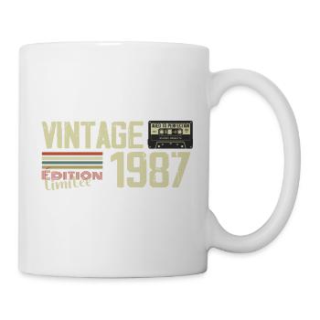 1987 Vintage Rétro Cadeau D'anniversaire 1987 - Mug blanc - blanc - Droite