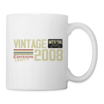 2008 Vintage Rétro Cadeau D'anniversaire 2008 - Mug blanc - blanc - Droite