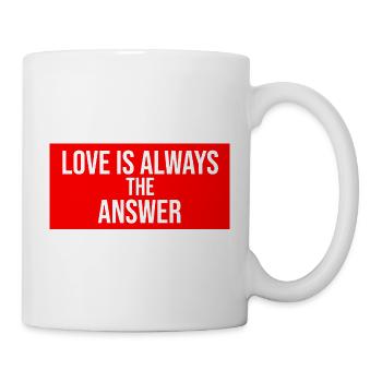love is always the answer - Mug - white - Right