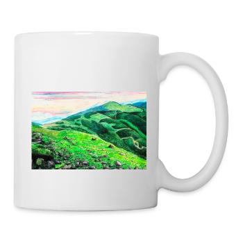 Montagnes de Bieszczady - photo à la main - Mug blanc - blanc - Droite