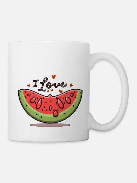 WASSERMELONE - Tasse - Weiß