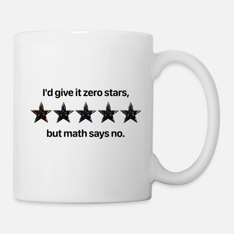 Zero Stars Comédie mathématique - Mug blanc - blanc