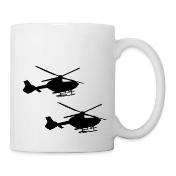 Hélicoptère 2 - Mug blanc - blanc - Droite
