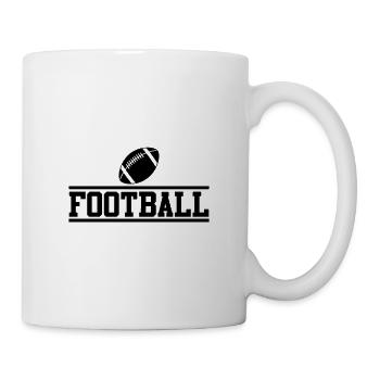 American Football Lettering USA Sport - Mug - white - Right