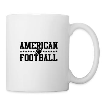 American Football Lettering USA Sport - Mug - white - Right