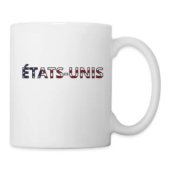 Drapeau États-Unis - Mug blanc - blanc - Droite