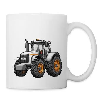 Niedlicher Traktor - Tasse - Weiß - Rechts