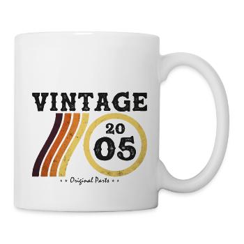 Jahrgang 2005 - Klassische limitierte Auflage Retro 19 - Tasse - Weiß - Rechts