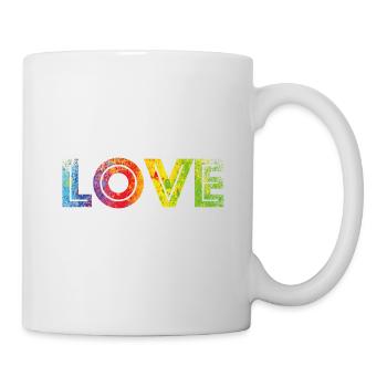 LOVE colours speckled - Mug - white - Right