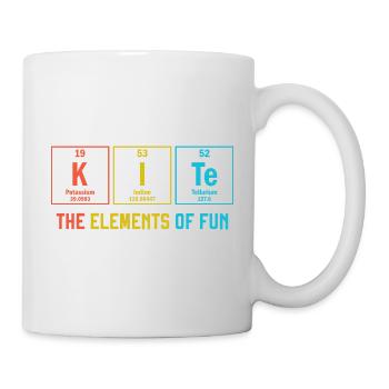 Kitesurf The Elements of Fun Periodic Table Kitebo - Mug - white - Right